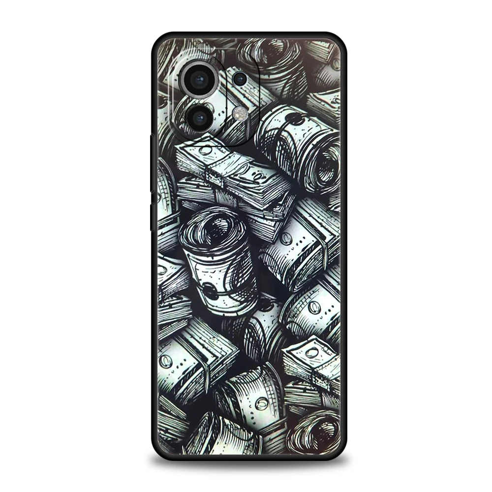 Luxury Shockproof Soft Cash Design Phone Case Cover