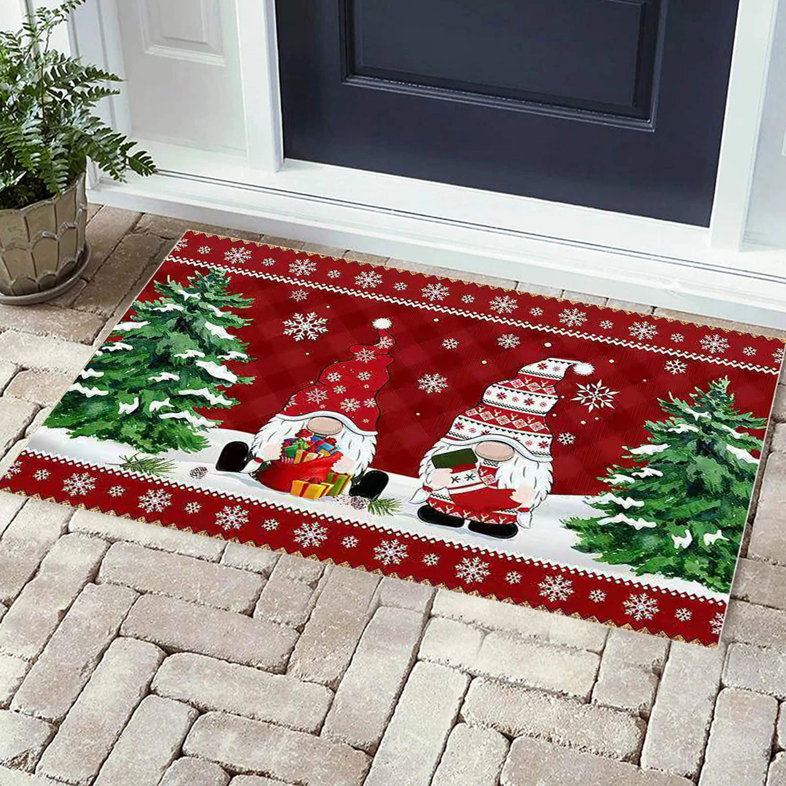 Christmas Doormat 40x60cm Mat Front Floor Mats Non Slip 商店