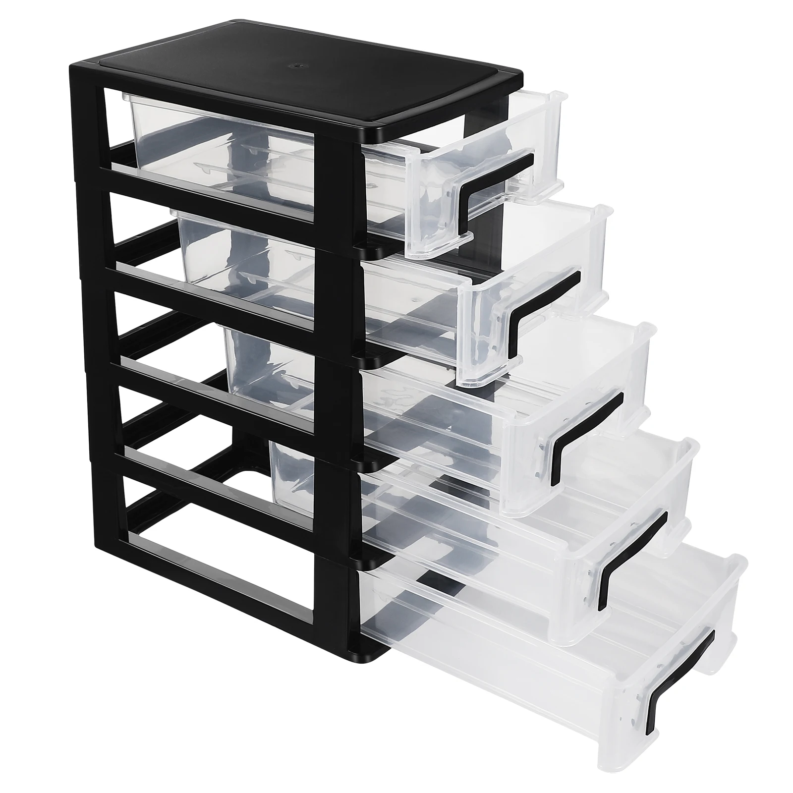 Multifunctional Five-layer Storage Cabinet Plastic Drawer Type Closet Portable Dustproof Storage Case Organizer Sundries Holder 