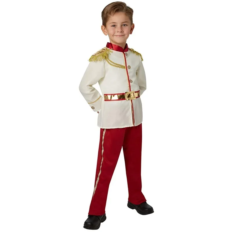 

Fairy tale Snow White Role Play Boys Royal Prince Cosplay Halloween costume for kids Performance Birthday Party Fancy Dress