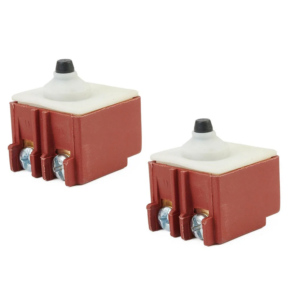

2pcs Angle Grinder Switch 250V 5A NO Push Button Switch For Bosch GWS6/8-100 TWS6600 Drill Switch Power Tools Accessories