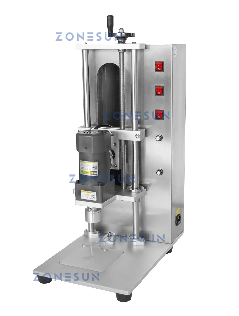 ZONESUN ZS-XGCC2 Полуавтоматическая укупорочная машина Завинчивающаяся крышка от бутылки Банка Пластиковая алюминиевая крышка с крышкой Откручивающаяся верхняя крышка Герметик 