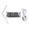- Fluorescent 225 Colors Digital Clock Digital Clock Fluorescent High Precision Clock - Glow Tube Nixie Clock Practical 3