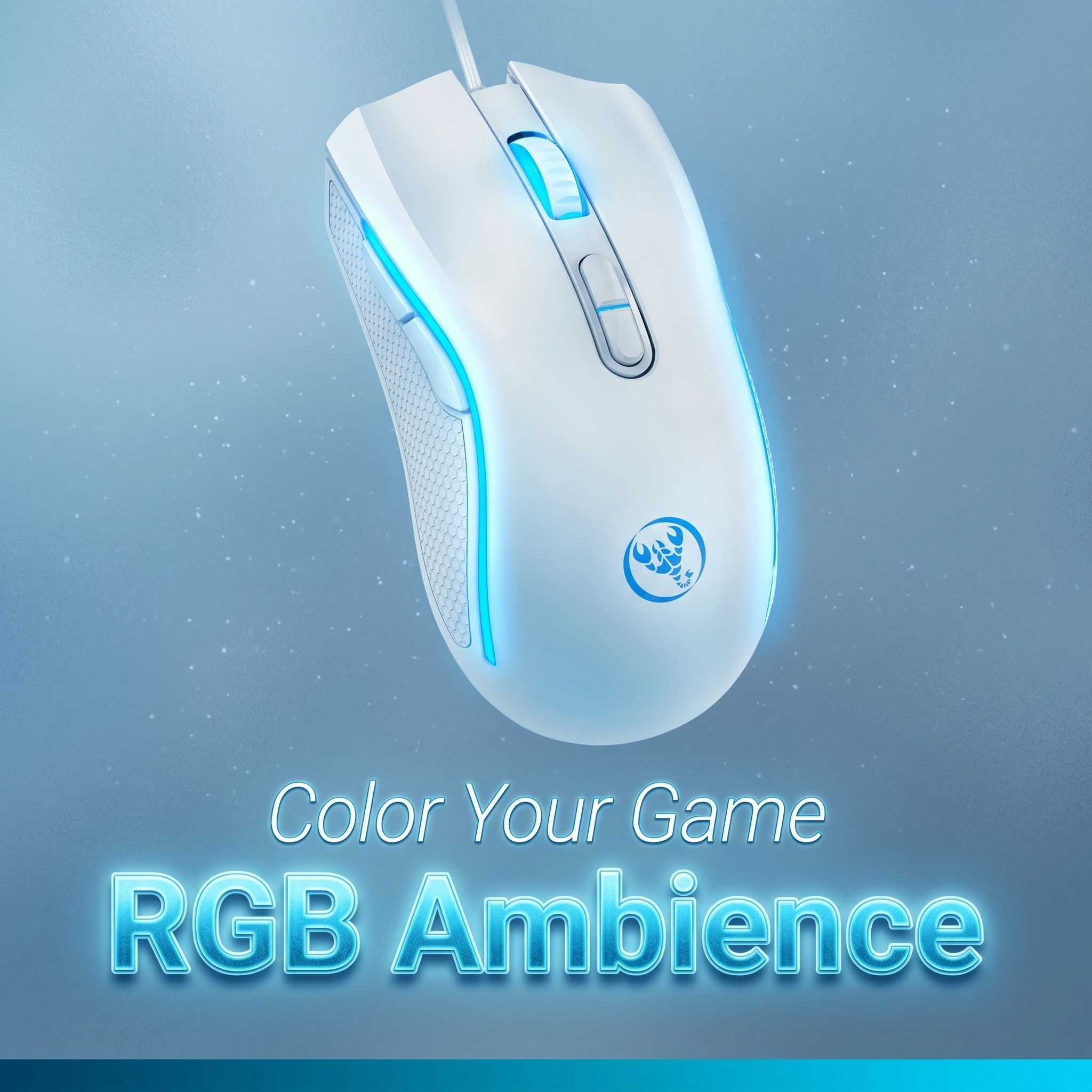 조절 가능한 인체공학적 유선 RGB 게이밍 마우스, 프로그래밍 가능한 사이드 버튼, USB 플러그 앤 플레이, PC 게임 및 사무용