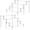 1-5 Tier Iridescent Acrylic Display Risers Stand Shelf for Figures Collectibles Cupcakes Perfumes Jewel Decorating & Organizing 2
