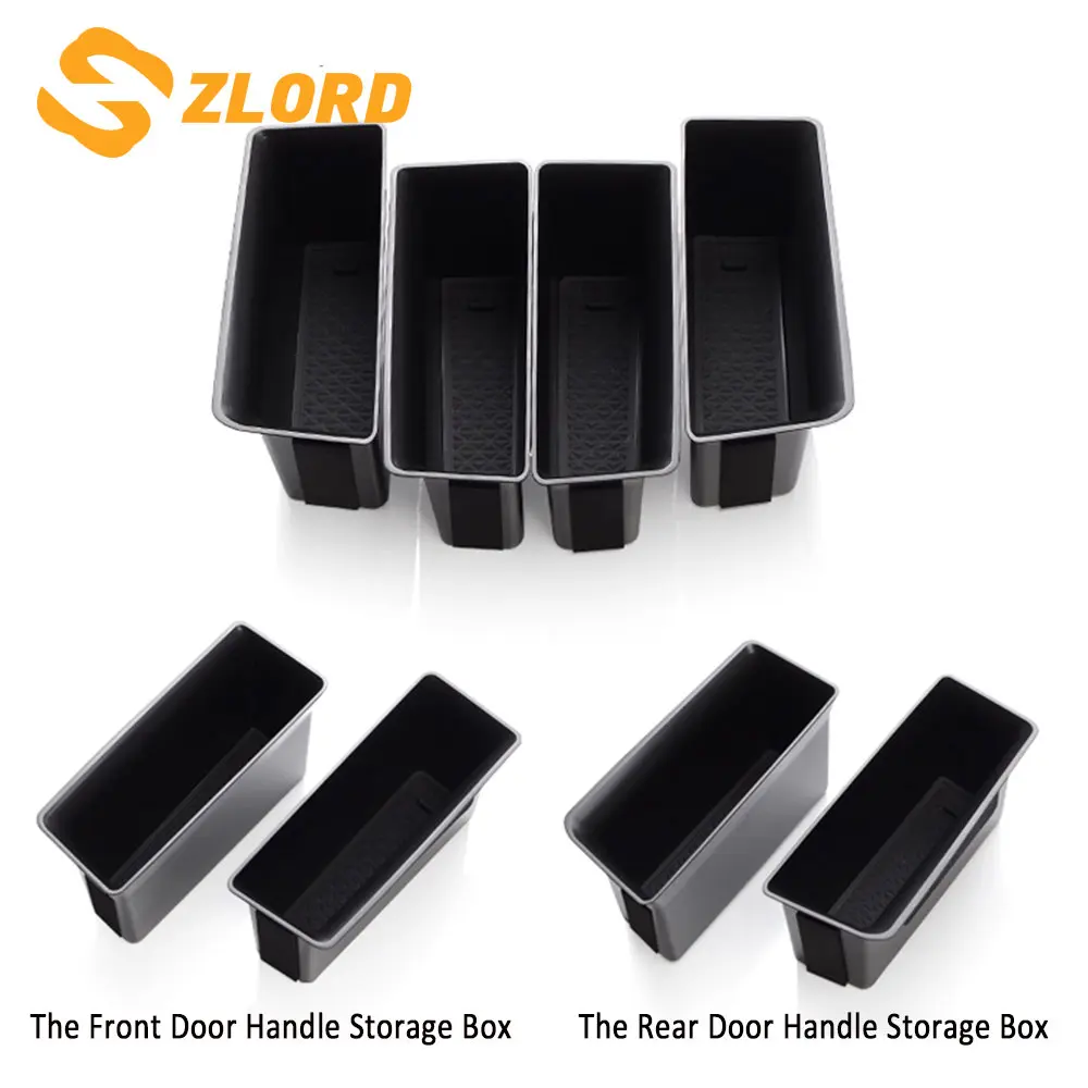 Scatola Di Immagazzinaggio Della Porta Laterale Dell'Auto Per Volkswagen Vw Golf 8 Mk8 2020 2021 R Gti Gte Porta Bracciolo Contenitore Maniglia Di Sto