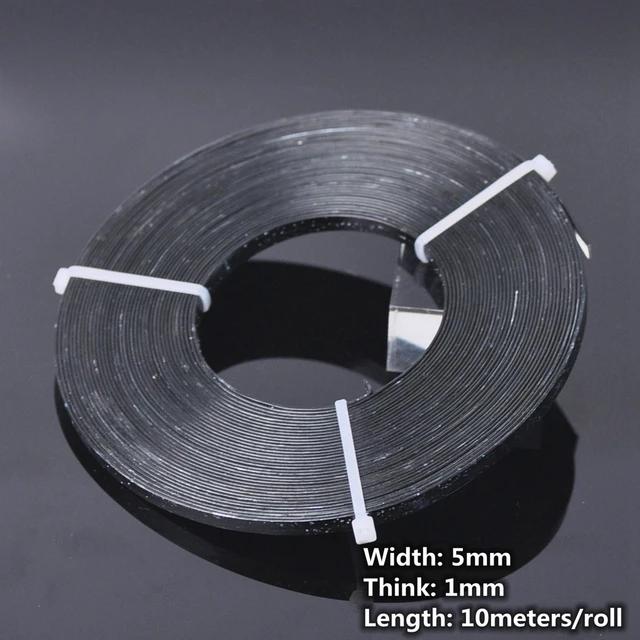 5Rolls Flat Aluminum Wire Bezel Strip Wire for Cabochons Jewelry Making DIY  Silver Golden PeachPuff 3x1mm 5x1mm about 2m/roll
