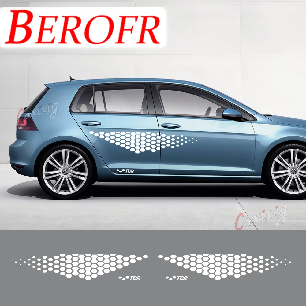 Adesivi Laterali Porta Auto Per Volkswagen Vw Golf 4 5 6 7 Tsi Tcr Gtd Gti Mk4 Mk5 Mk3 Mk2 Mk7 Polo Accessori Auto Decalcomanie In Vinile Fai Da Te