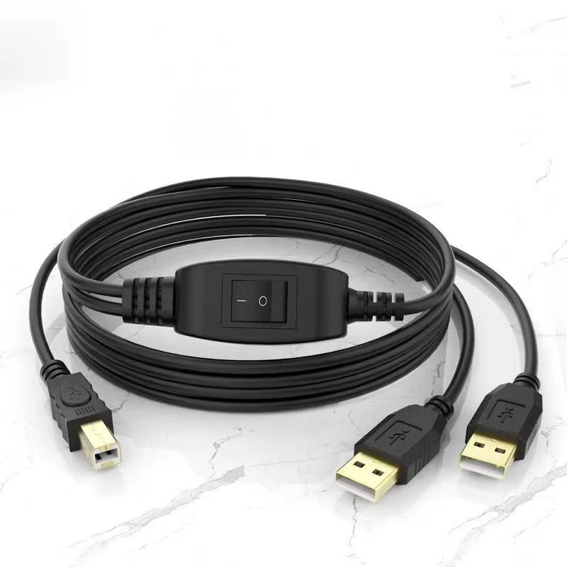 Двойной USB 2.0 Y-разветвитель для принтера и сканера | AliExpress