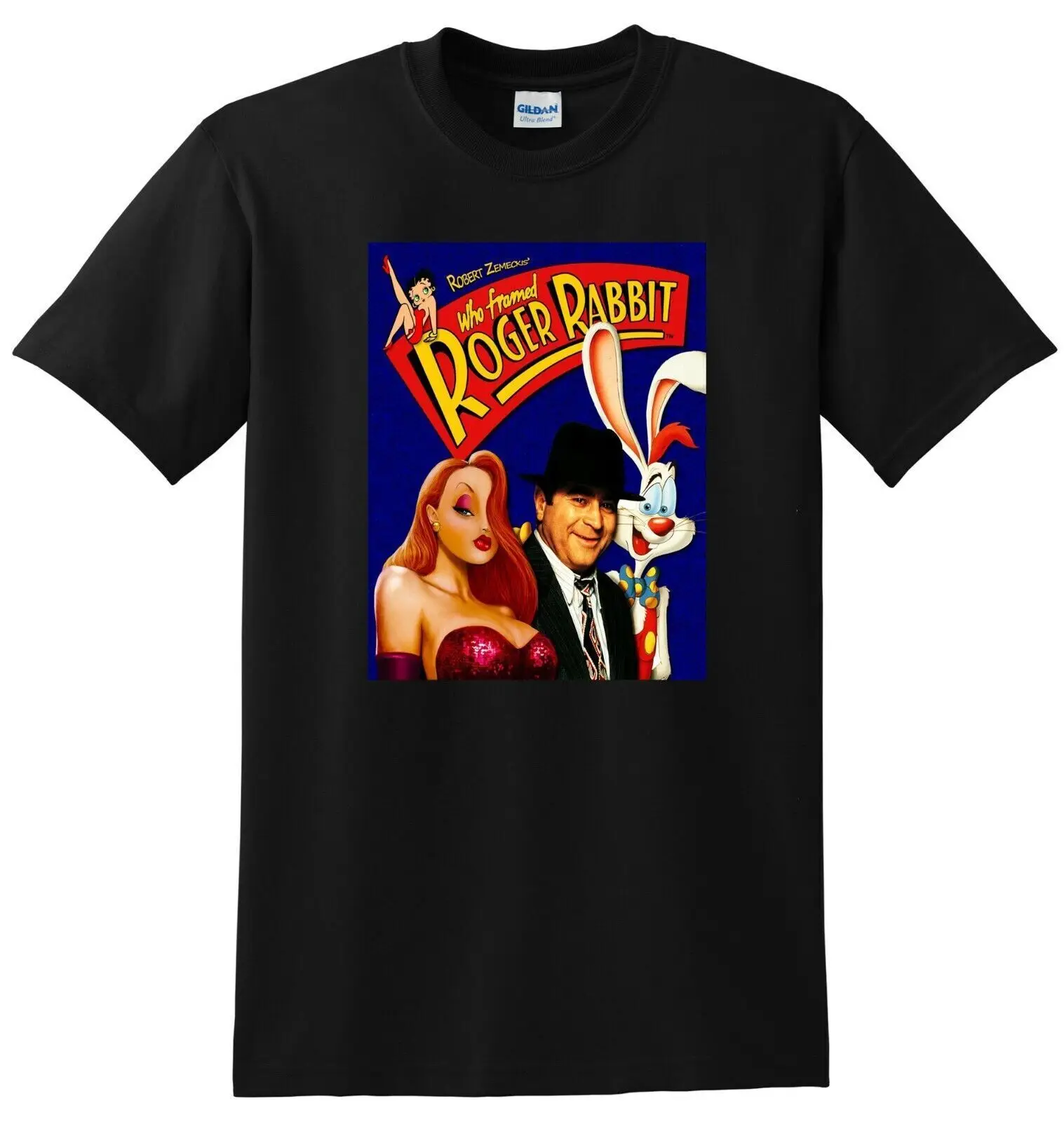 Who Framed Roger Rabbit T Shirt 4K Bluray Dvd Cover Poster Maniche Lunghe O Corte