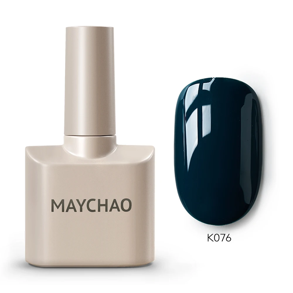 MAYCHAO Cherry Red Glossy Gel Nail Polish – 12ml Semi-Permanent Soak Off UV LED Frosted Finish