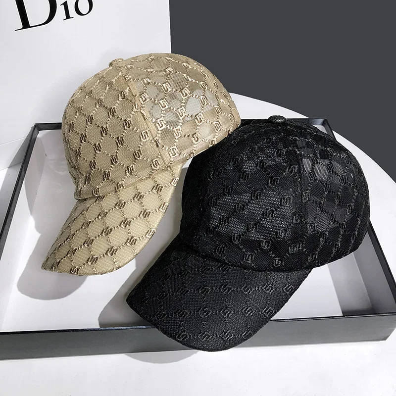 

2022 Hat for Women's Summer Fashion Mesh Breathable Sunshade Baseball Cap Outdoor Adjustable Ladies Sun Hats Spring and Summer