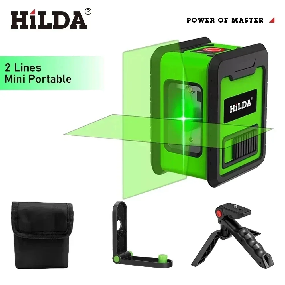 Precision Green Cross-Line Laser Level with Self-Leveling Technology for Accurate Horizontal and Vertical Alignment