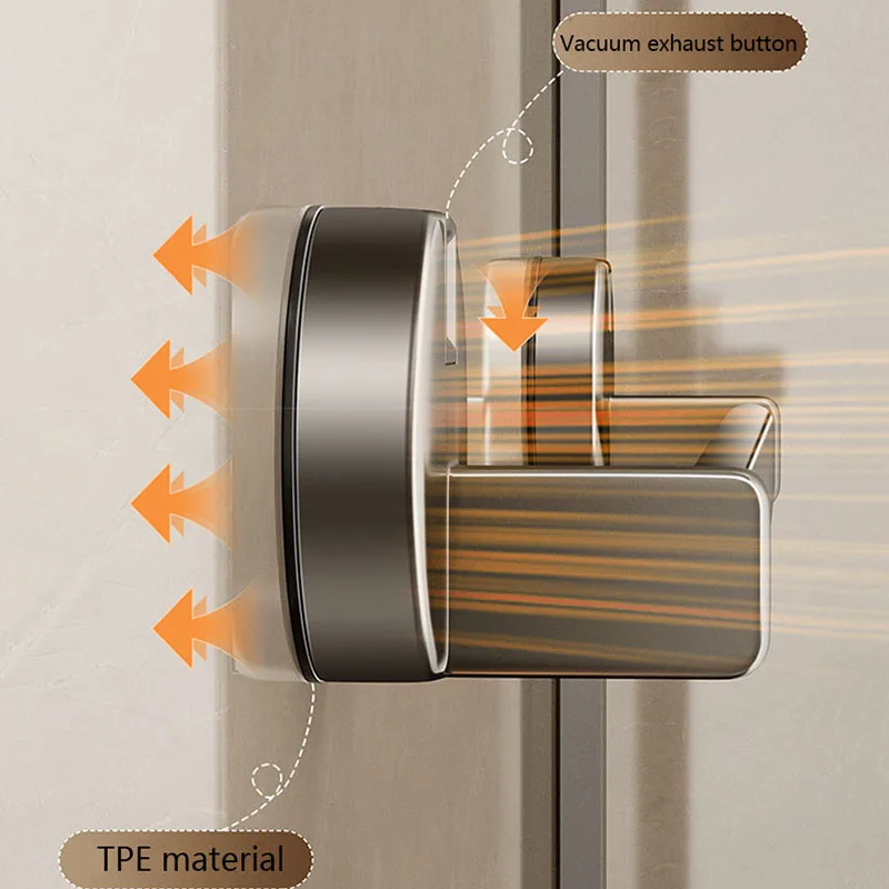 Towel Rack Bathroom Facilities Non Perforated Suction Cup Wall Mounted