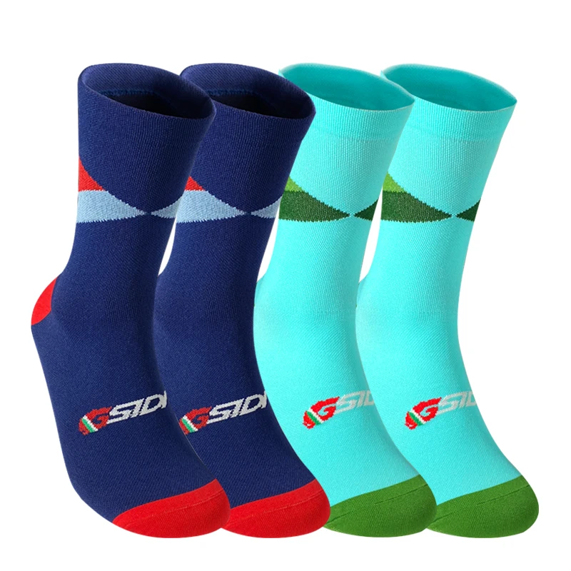 4 pairs Team Cycling Socks Professional Sports Bike Socks High Quality Running Basketball Many Colors cycling socks silicone cycling socks