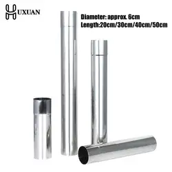 Stainless Steel Stove Pipe Chimney  Stove Boiler Exhaust Pipe Flue Liner 20cm/30cm/40cm/50cm