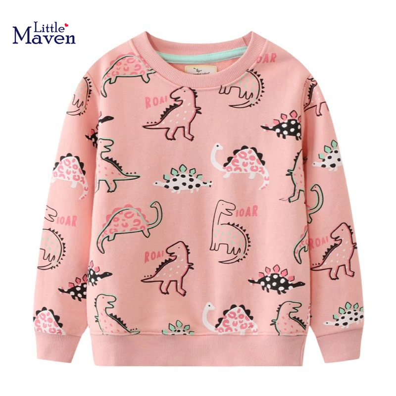 Children Sweatshirt Dinosaur Dinosaur Print Sweatshirt Kids Girls