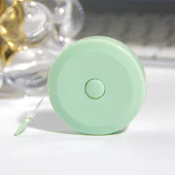 Retractable Double - Sided Body Measurement Tape - Metric and Imperial Ruler - 2M 79Inch (Green)