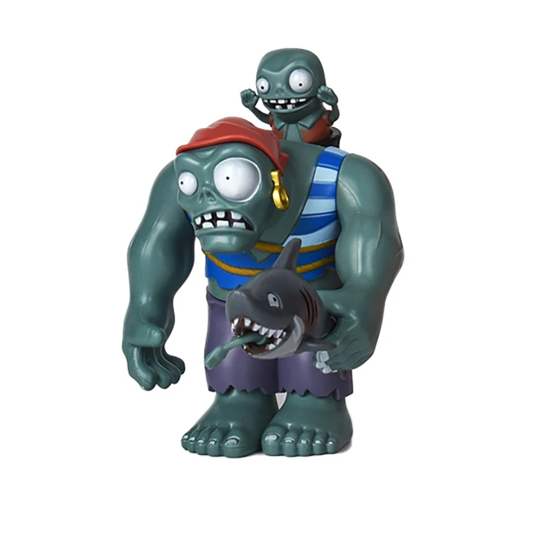 thumbnail image 1 of Figura de anime Plants vs Zombie, modelo de juguete de acción de Zombie, pirata, tirador de guisantes, pegamento duro, regalo para niños, 1 of 5