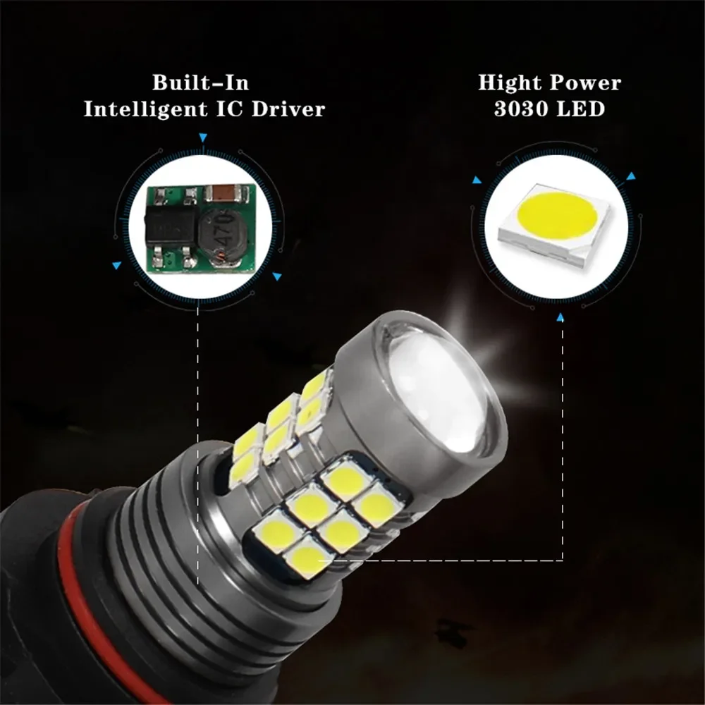 2Pcs LED Lamp Car Front Bulb Fog Light For LEXUS RX RX300 RX350 2003 2004 2005 2006 2007 2008 Accessories