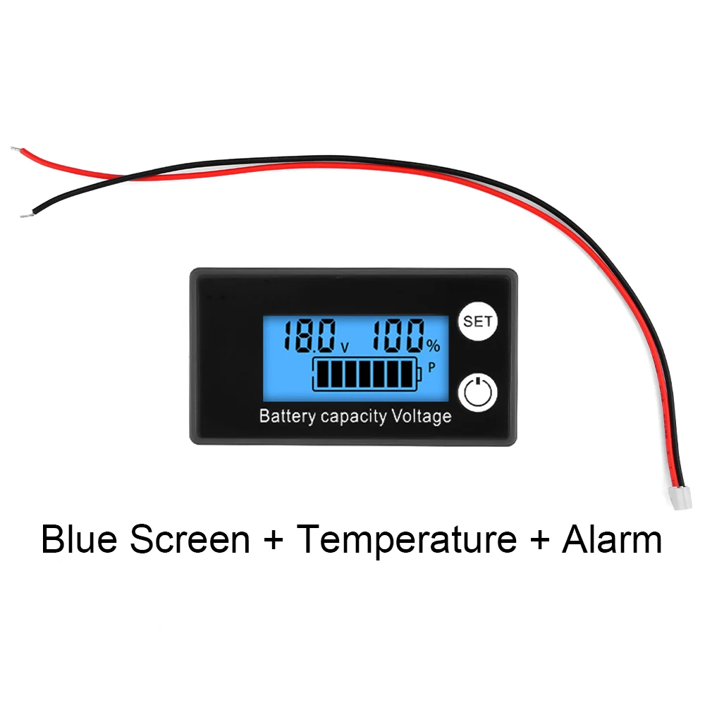 6133A DC8-100V LCD 디지털 전압계 배터리 표시기 리튬 배터리 배터리 용량 모니터 자동차 오토바이 전압 게이지