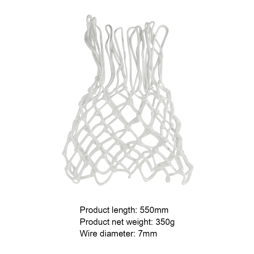 Outdoor Basketball Rack Equipment Basketball Hoop Thicken Nylon Braided Mesh Net Nylon Standard Hoop Net
