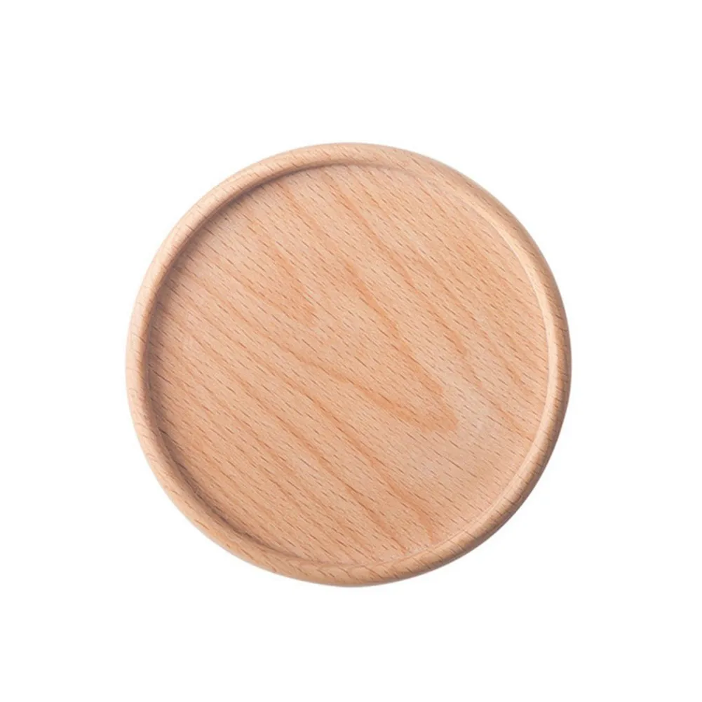 Wooden Coaster Placemats Tea Coffee Cup Pad Durable Heat Resistant Round Bowl Teapot Mat Insulation Tableware Mug Holder