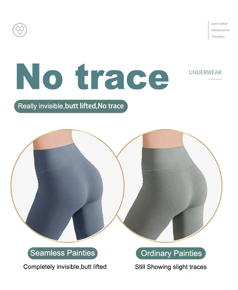 Culotteslip,Culotte taille haute en coton pour femme,sousvêtement de couleur unie,sans couture