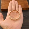 9K Gold Color New 45MM Kid Size Cute Bracelet Hawaiian Jewelry Polynesian Gold Plated Flower Bangles  Girls Birthday Party Gifts 2