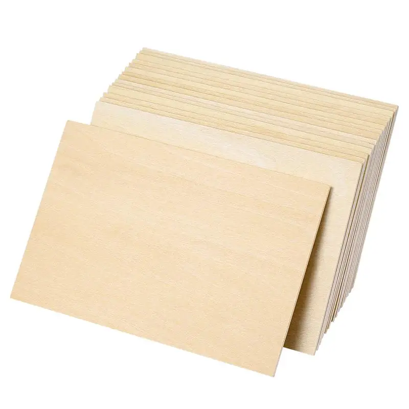 10Pcs Unfinished Wood Basswood Sheets Thin Plywood Board for Mini House  Crafts DIY Project Miniature Aircraft Making Plane Model - AliExpress