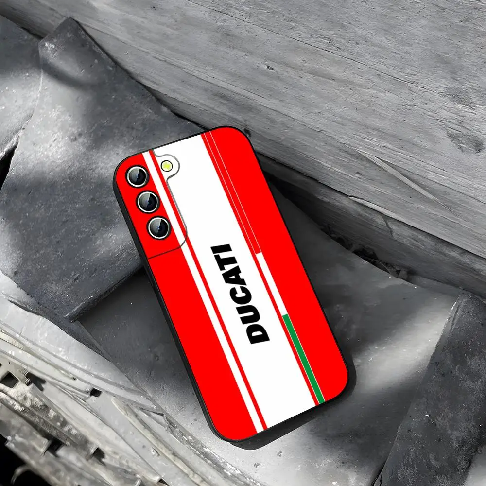 Motorcycle-Themed Durable Phone Case with Ducati Design