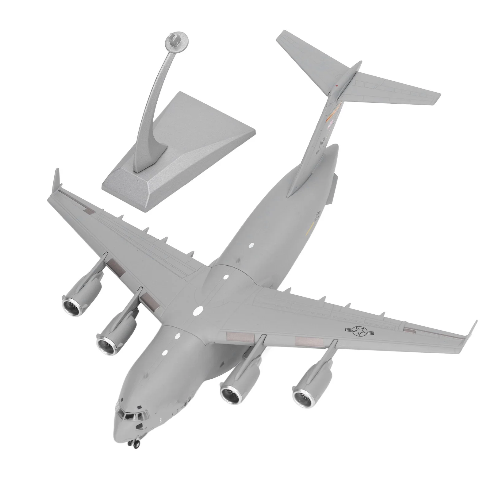 1:200 Scale Aircraft Model Alloy Diecast Simulation Transport Plane Toy With Stable Bracket For Kids Gift Home Decoration 1 200 scale 2 in 1 42cm antonov an 225 model maria ukraine transport plane aircraft collection gift the space shuttle buran an22