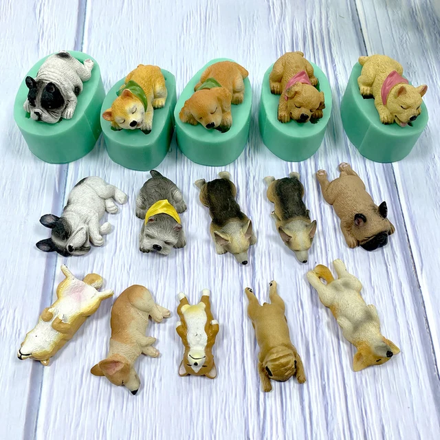 Corgi Silicone Dog Mold Plaster Pet Design Fondant Cake Mold Simulation 3d  Dog Concrete Mold Diy Resin Clay Mold - Baking Mold - AliExpress