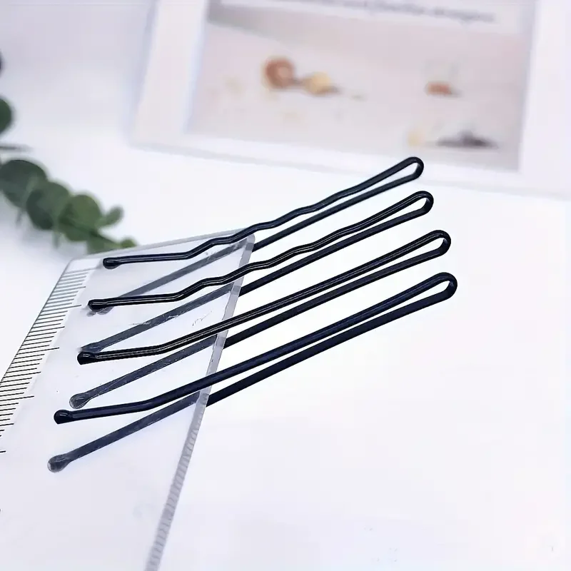 50/100pcs Hair Clips Black Invisible Bobby Pins for Girls Women Salon Hairdressing Styling