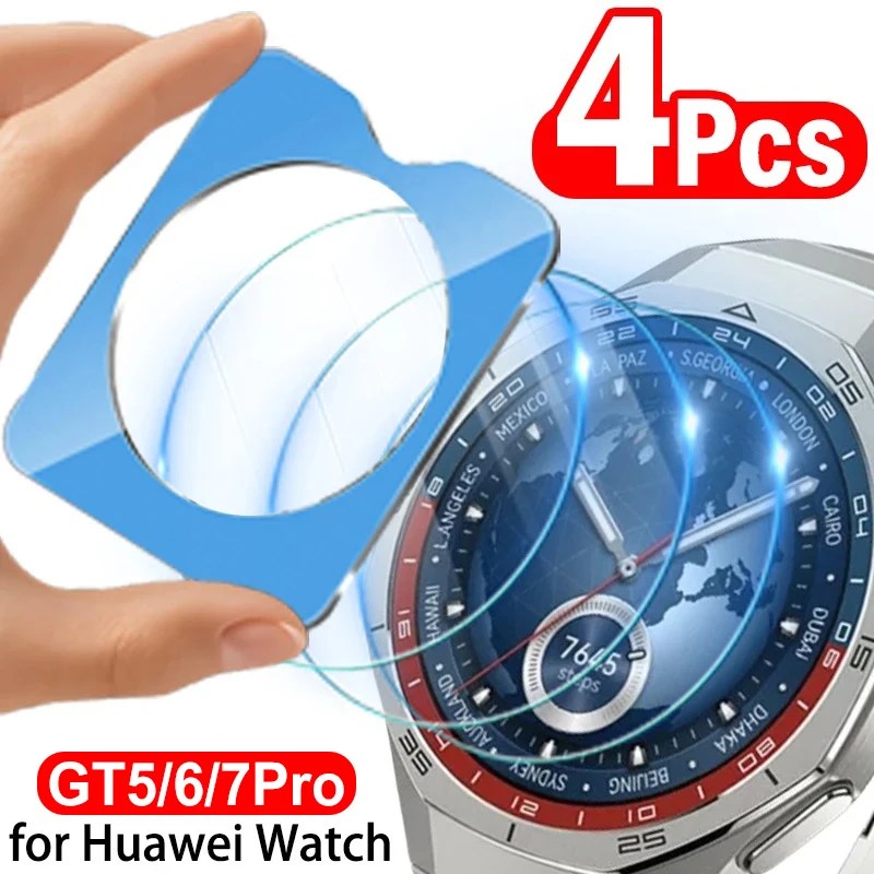 Premium Tempered Glass Screen Protector for Huawei Watch GT5 - Easy Installation, 1-4PCS Pack
