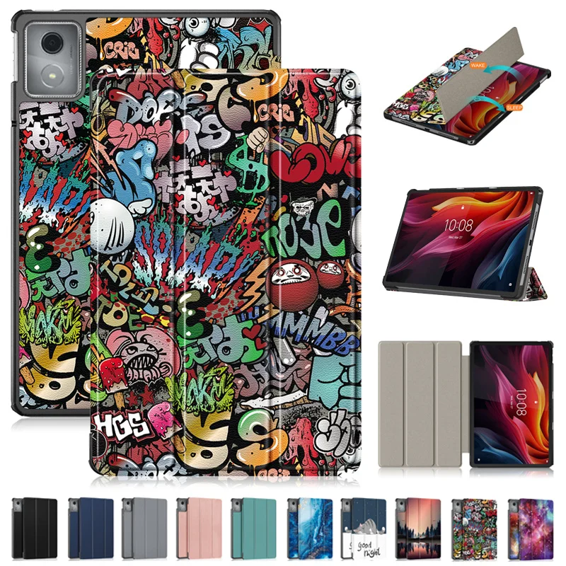 Fashion Paint Smart Leather Cover