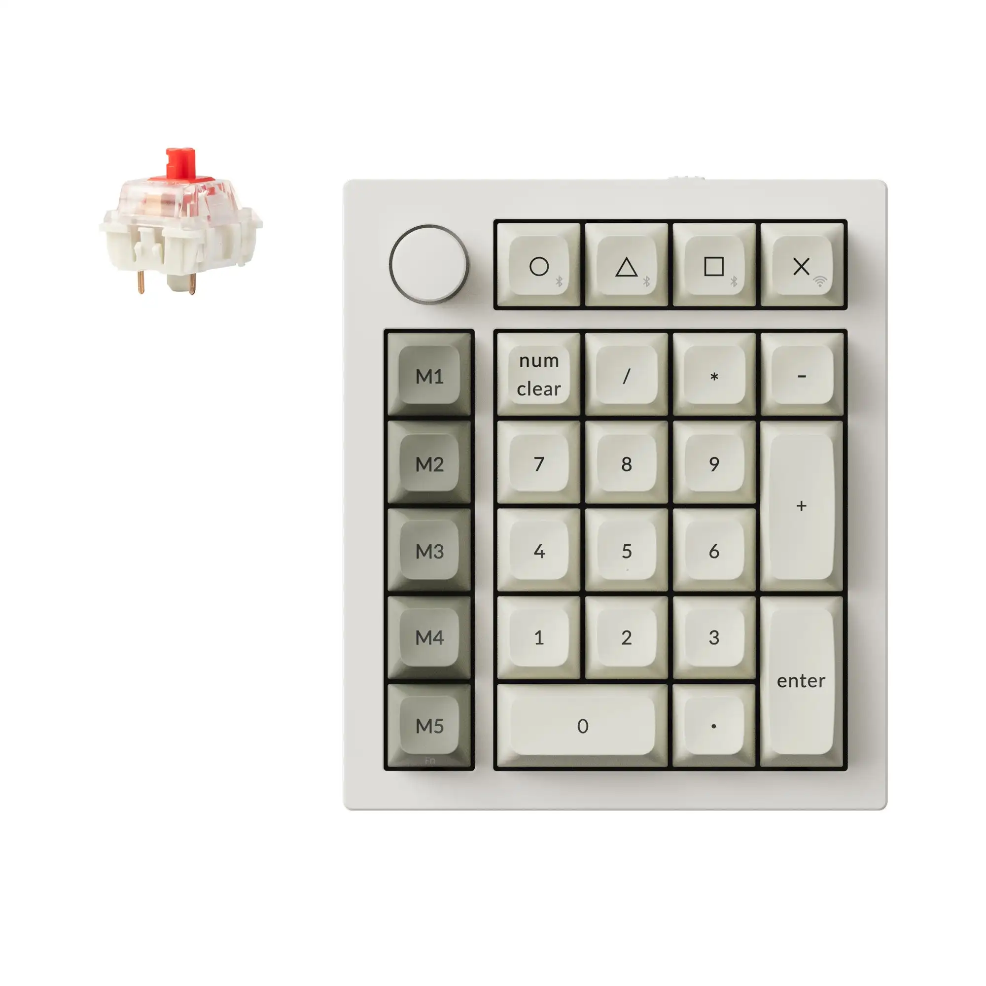 

Keychron Q0 Max QMK Custom Number Pad with Gateron Jupiter Switches KSA Double-Shot PBT Keycaps