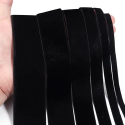 Dark Red Nylon Velvet Ribbon for Handmade Gift Bows and Party Decorations (Black)