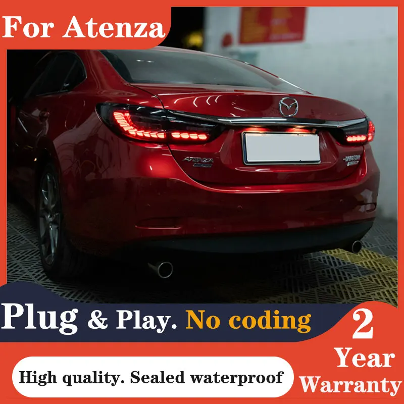 

Автомобильные аксессуары, задний фонарь для Mazda 6, светодиодный задсветильник 2012-2020 Mazda6 Atenza, задний фонарь s, светодиодный сигнал DRL, тормозной сигнал, задний фонарь для авто