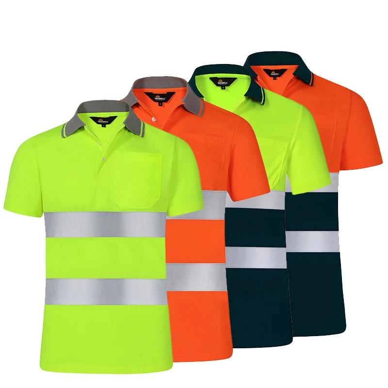 

Reflective t Shirt Men High Visibility Reflective Safety Shirt Hi Vis Workwear Clothes Work Shop Shirt Men Mechanic