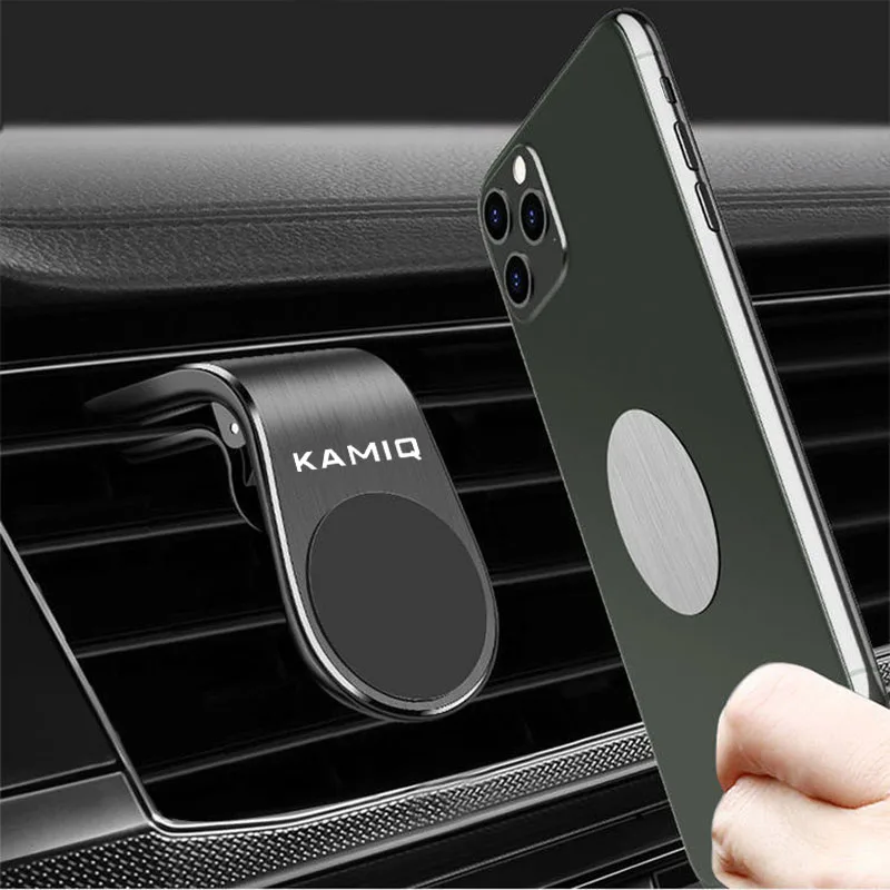 

Phone Holder Magnetic Holder Magnet Mobile Mount Cell Phone Stand In Car Cellphone Bracket For Skoda Kamiq Car Accessorie