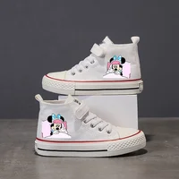Girl Boys Kids disney Mickey Mouse Clubhouse High-top Low shoes Love Canvas Shoes Casual Cartoon comfort Children Print Shoes 70 3