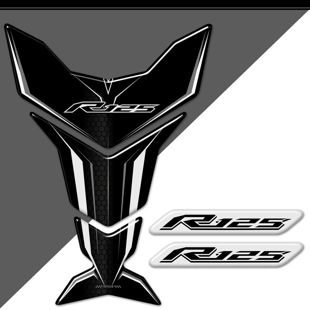 ߸ YZF R125 R 125  ũ е ȣ Į 3D ƼĿ   ΰ ũ е