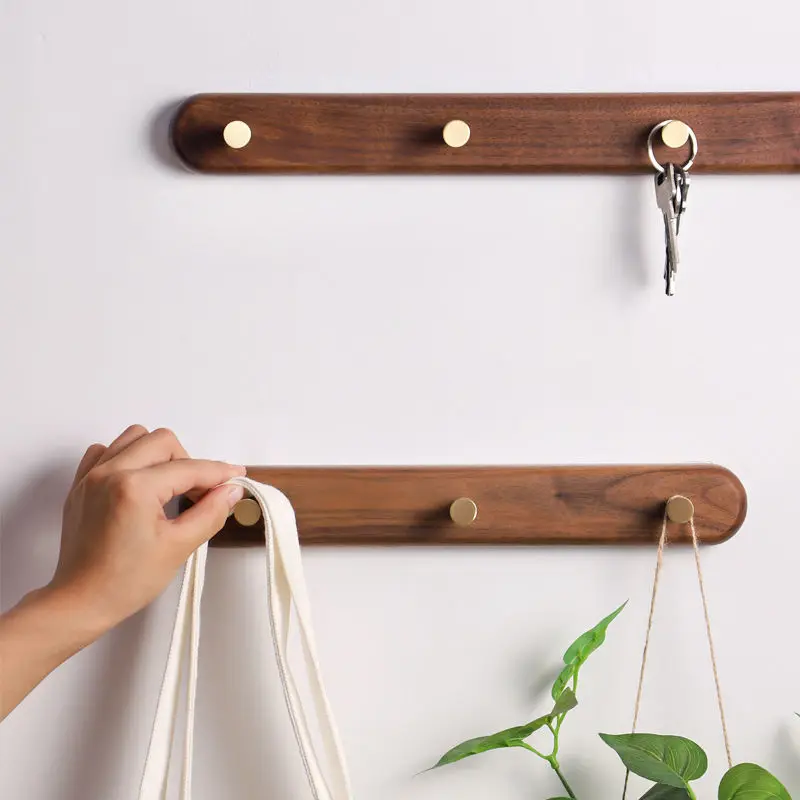 Wooden Coat Hangers Wall Hooks  Retro Hanger Wooden Coat Hooks - Solid  Wood Coat - Aliexpress