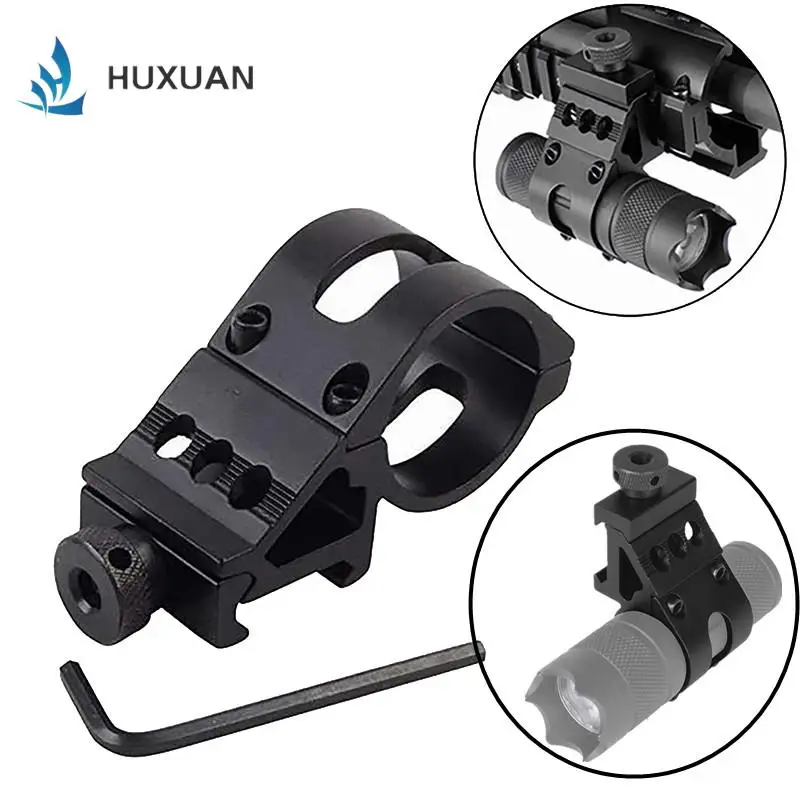 Tactical Quick Release Offset Flashlight Mount Holder Picatinny Rail Flashlight rail mount 45 Degree Sight Mount Accessories