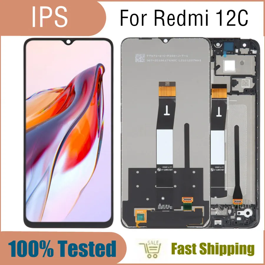 

6.71'' For Xiaomi Redmi 12C 22120RN86G LCD Display Touch Panel Screen Digitizer Assembly 12C LCD Display Screen