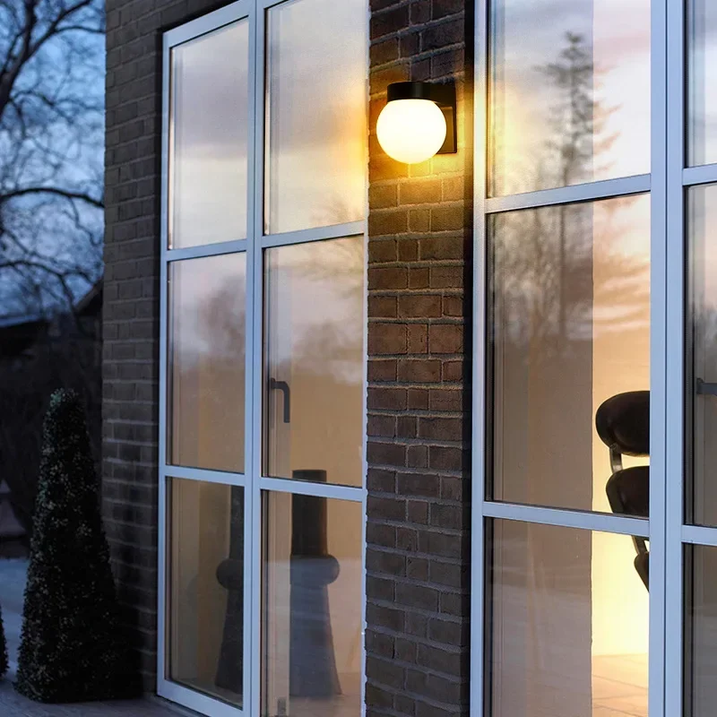 LED Outdoor Wall Lamp Waterproof IP65 No Radar Sensor Lighting Surface Mounted Porch Light Balcony Garden Outdoor Wall Lantern