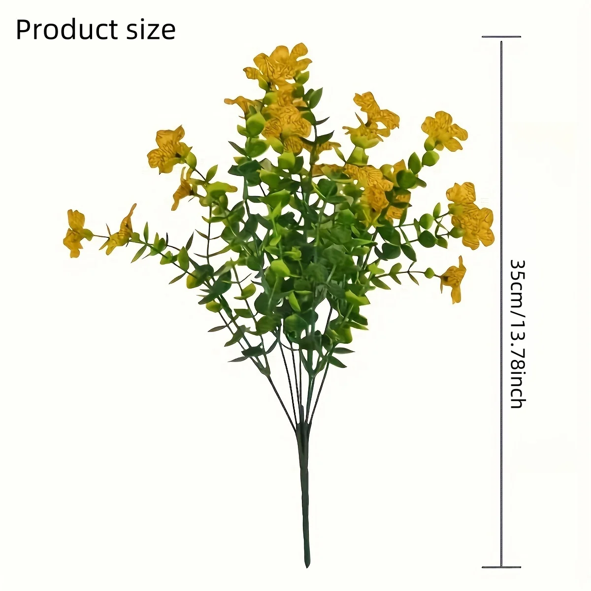 Artificial Plants Artificial Flowers Artificial Flower Artificial Flower Bouquet 12 Bundles Uv-Resistant Artificial Daisy Flowers Mixed Colors Faux Silk Boxwood Outdoor Decor