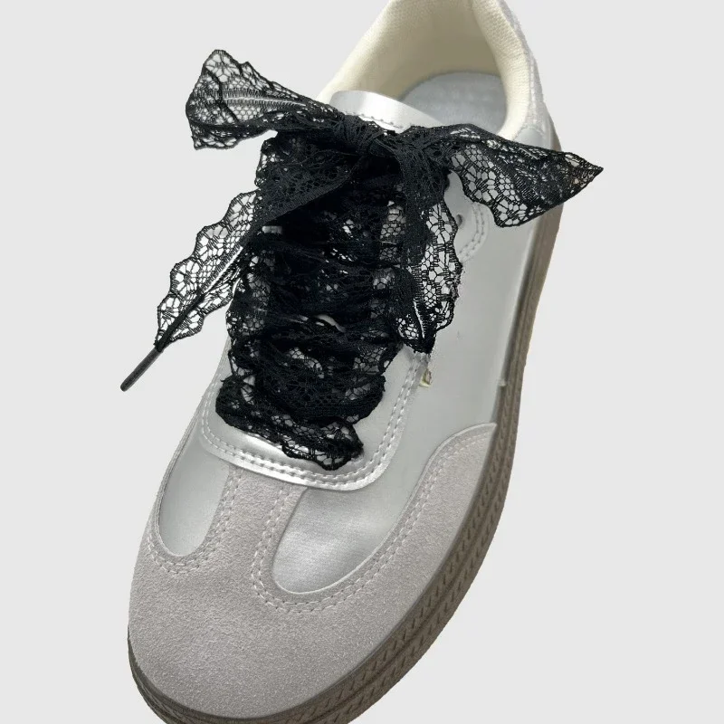 Lace Shoelace Sneakers Shoe Laces For Women Casual Shoes Hollow