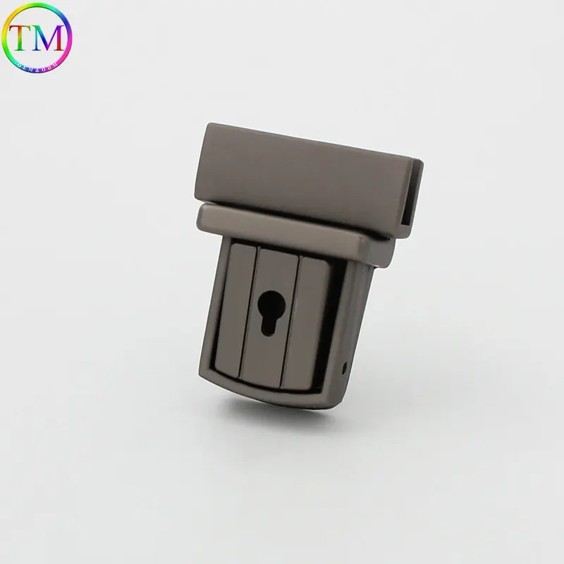 Matte Gun Black Metal Turn Twist Lock Tiny Bag Spring Lock Bag Decorative Clasp Diy Clasps Closure Leather Buckles Hardward